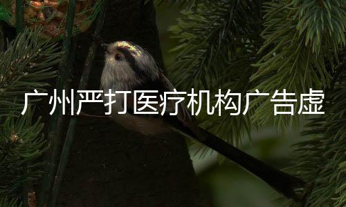 廣州嚴打醫(yī)療機構廣告虛假宣傳 兩家醫(yī)院被立案調(diào)查