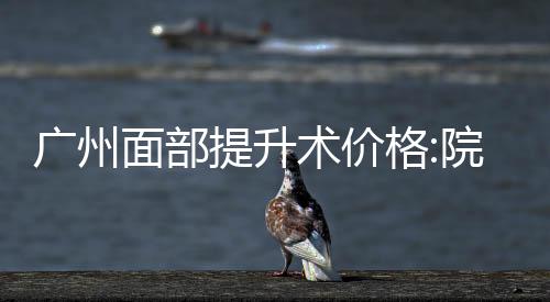 廣州面部提升術價格:院長童顏光微提手術3萬起/筋膜拉皮提升4萬起