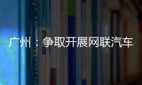 廣州：爭取開展網聯汽車準入和上路通行試點