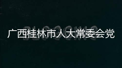 廣西桂林市人大常委會(huì)黨組成員、副主任唐修璇接受審查調(diào)查