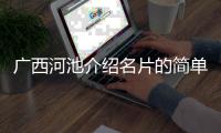 廣西河池介紹名片的簡單介紹
