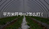 平方米符號m2怎么打（平方米符號m2復制）