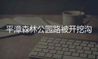 平潭森林公園路被開挖溝槽 上演排水“大作戰”