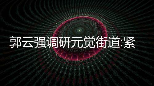郭云強調研元覺街道:緊抓項目推進 夯實共富根基