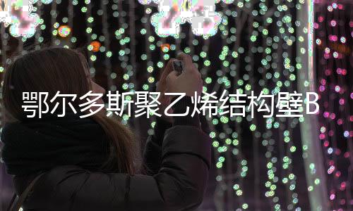 鄂爾多斯聚乙烯結構壁B型管