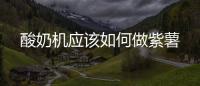 酸奶機(jī)應(yīng)該如何做紫薯
