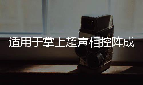 適用于掌上超聲相控陣成像的小尺寸高頻PMUT陣列