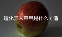 造化弄人意思是什么（造化弄人什么意思啊）