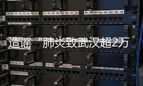 造謠“肺炎致武漢超2萬人死亡”泉州一女子被警方教育訓誡