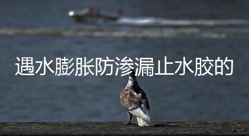 遇水膨脹防滲漏止水膠的處理方法