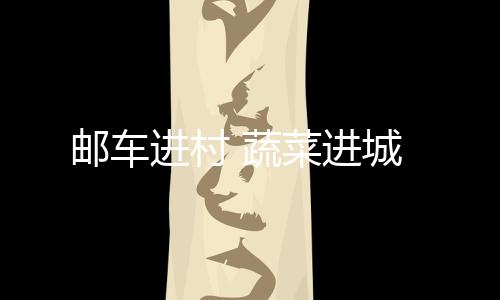 郵車進村 蔬菜進城