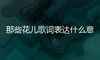 那些花兒歌詞表達(dá)什么意思（那些花兒歌詞）
