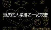 重慶的大學排名一覽表普通院校（重慶的大學排名一覽表）