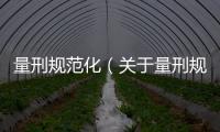 量刑規范化（關于量刑規范化的基本情況說明介紹）