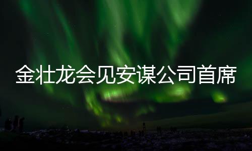 金壯龍會見安謀公司首席執行官哈斯
