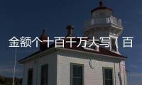 金額個(gè)十百千萬(wàn)大寫(xiě)（百千萬(wàn)大寫(xiě)）