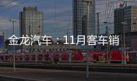 金龍汽車：11月客車銷售量同比增長20.44%