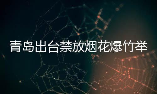 青島出臺(tái)禁放煙花爆竹舉報(bào)獎(jiǎng)勵(lì)辦法
