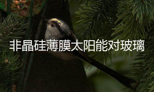 非晶硅薄膜太陽能對玻璃的選擇,市場研究