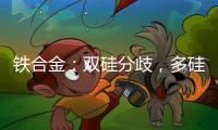 鐵合金：雙硅分歧，多硅鐵空硅錳