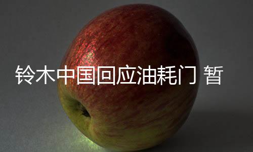 鈴木中國回應(yīng)油耗門 暫不涉及中國市場