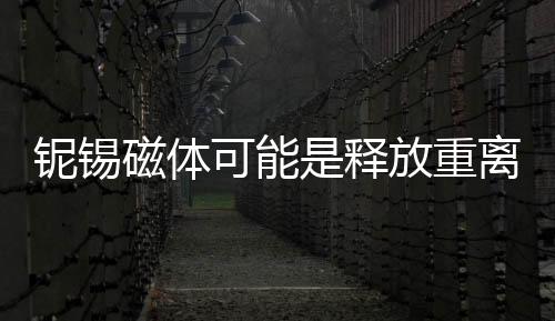 鈮錫磁體可能是釋放重離子加速器潛力的關鍵