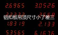 鋁扣板吊頂尺寸小了差三公分（鋁扣板吊頂尺寸）