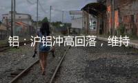 鋁：滬鋁沖高回落，維持區間震蕩