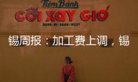 錫周報：加工費上調，錫價震蕩延續