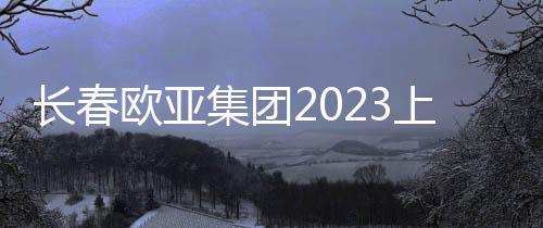 長春歐亞集團2023上半年營收36.37億元，凈利潤同比扭虧為盈