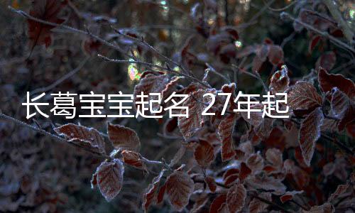 長葛寶寶起名 27年起名經驗 國學起名新勢力