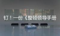 釘！一份《整頓領導手冊》，請領導們跳出舒適圈、接受福報吧！