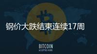 鋼價大跌結束連續17周上漲