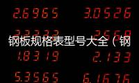 鋼板規格表型號大全（鋼板規格型號尺寸）