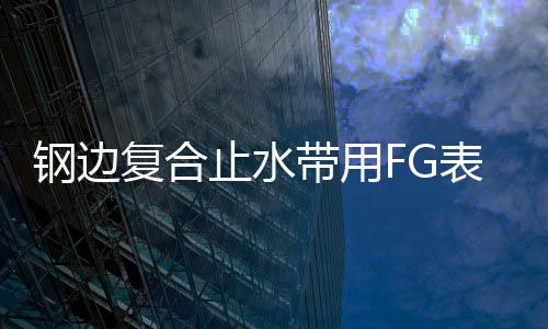 鋼邊復(fù)合止水帶用FG表示