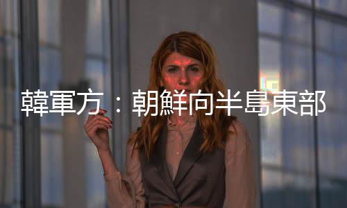 韓軍方：朝鮮向半島東部海域發射不明飛行物