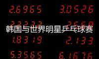 韓國與世界明星乒乓球賽 柳承敏與王皓將對決