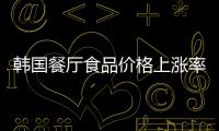 韓國(guó)餐廳食品價(jià)格上漲率達(dá)CPI上升率2倍