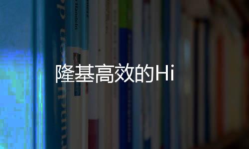 隆基高效的Hi