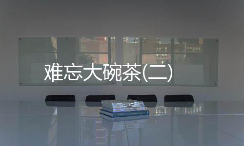 難忘大碗茶(二)