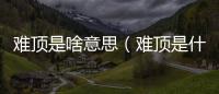 難頂是啥意思（難頂是什么意思）