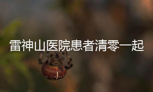 雷神山醫院患者清零一起復盤TA讓人驚嘆的那些不可能