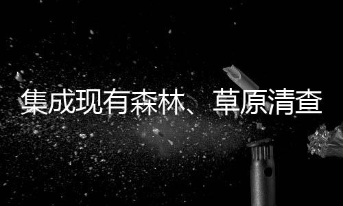 集成現有森林、草原清查等數據 自然資源調查監測底圖年底將完成