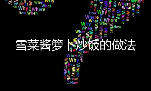 雪菜醬籮卜炒飯的做法