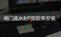 閘門底水封P型膠條安裝方法