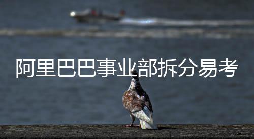 阿里巴巴事業(yè)部拆分易考核難