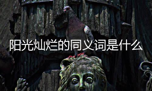 陽光燦爛的同義詞是什么（陽光燦爛的近義詞有哪些）