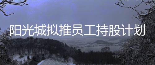 陽光城擬推員工持股計劃 受讓價格0元/股