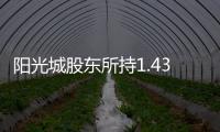 陽光城股東所持1.436億股股份被司法凍結(jié) 占總股本3.48%