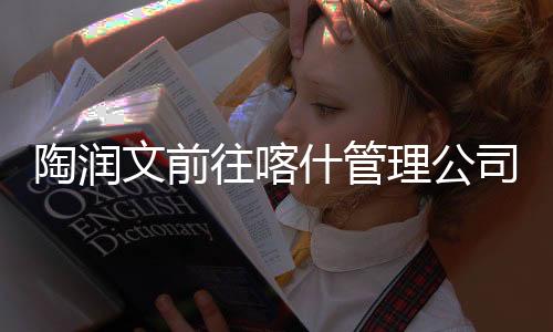 陶潤文前往喀什管理公司現場調研指導工作